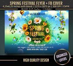 春季活动传单模板：Spring Festival Flyer